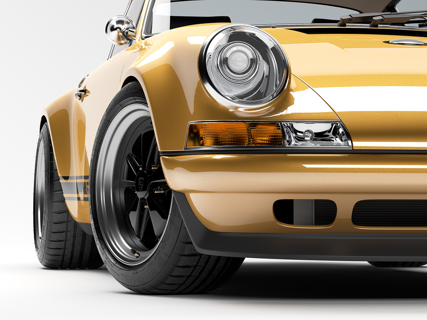 Porsche，911 reimagined，3D digital modeling，