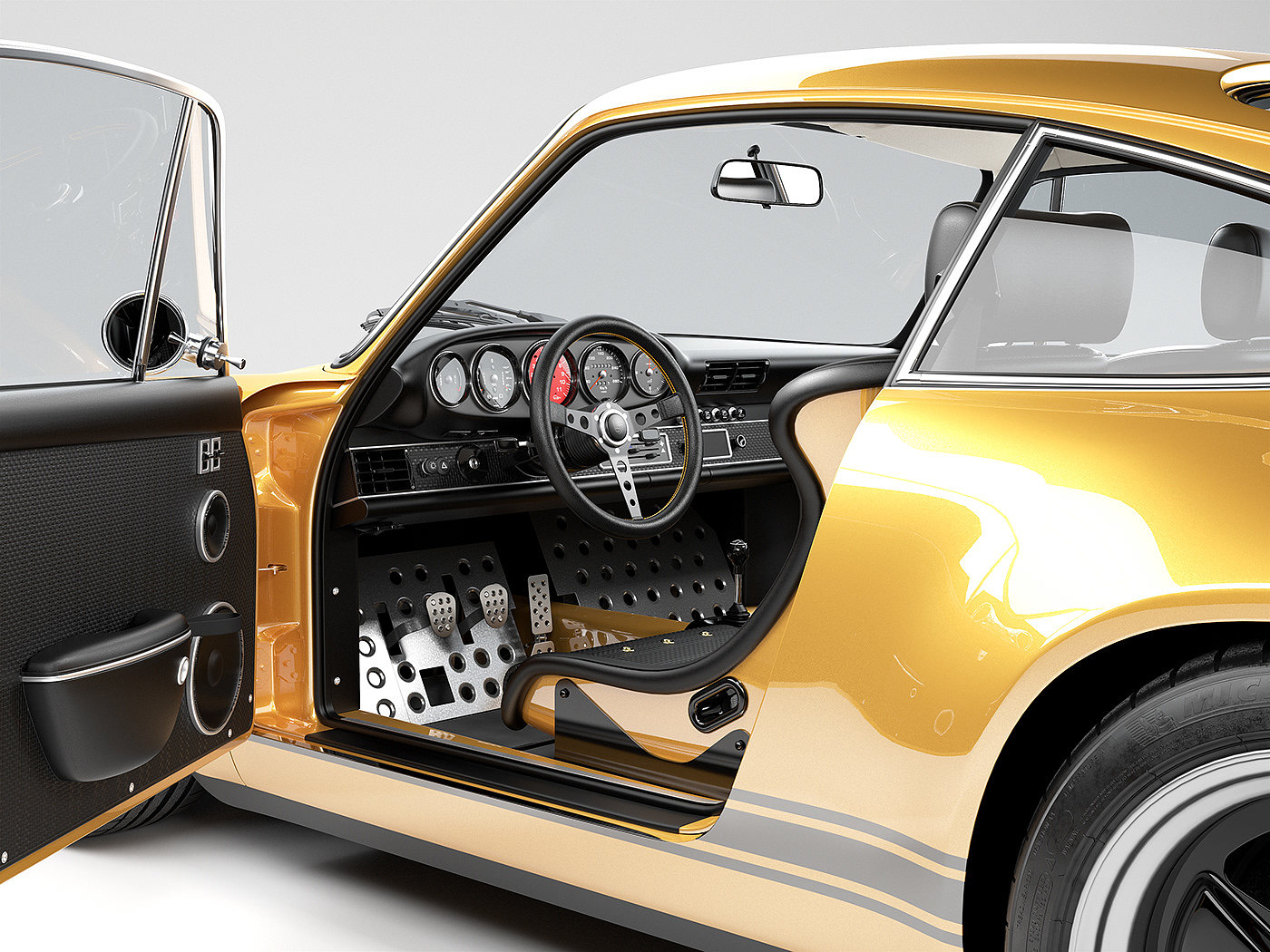 Porsche，911 reimagined，3D digital modeling，