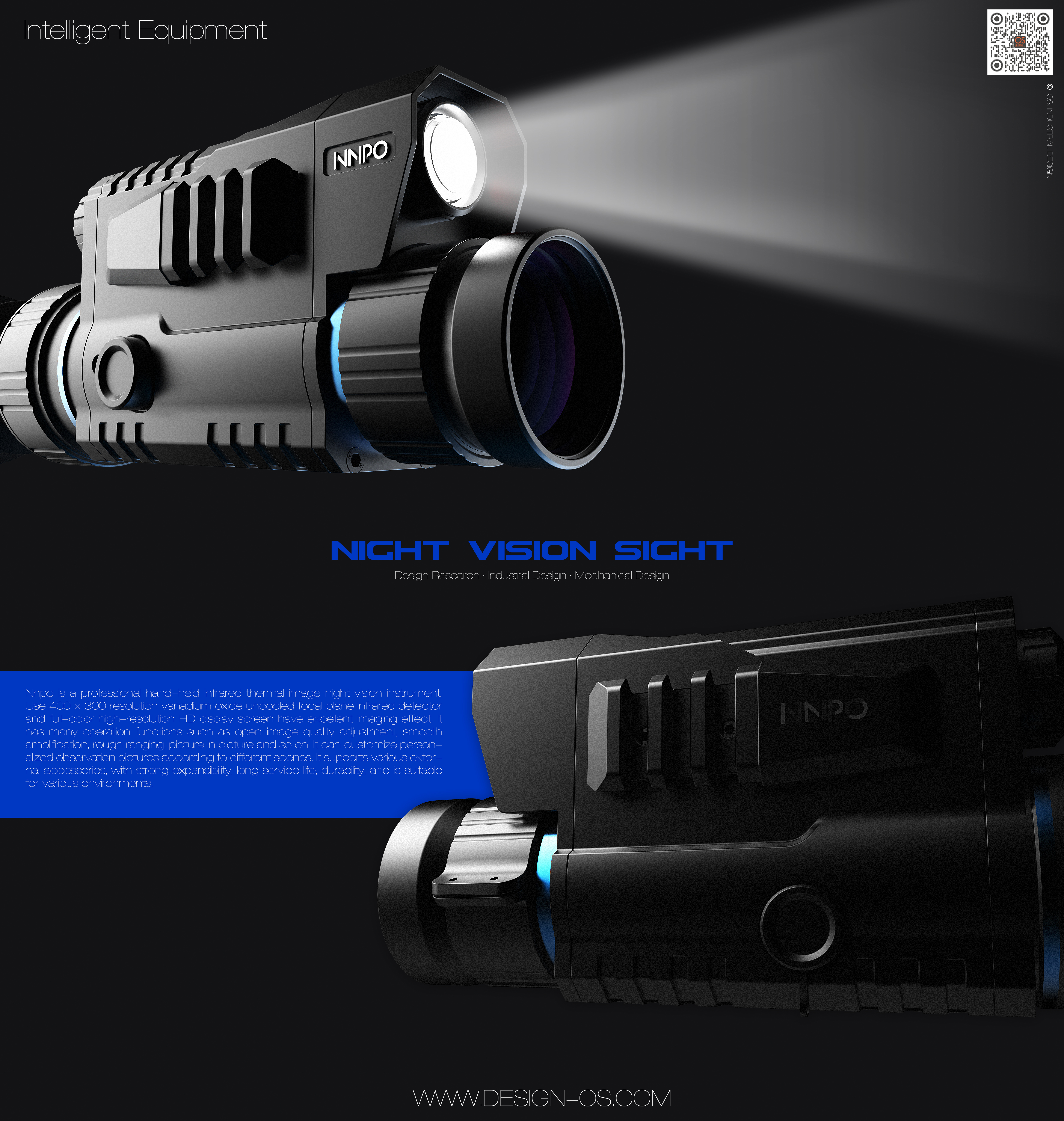 industrial design，Structural design，Handheld，Industry equipment，Product rendering，Simple and tough，