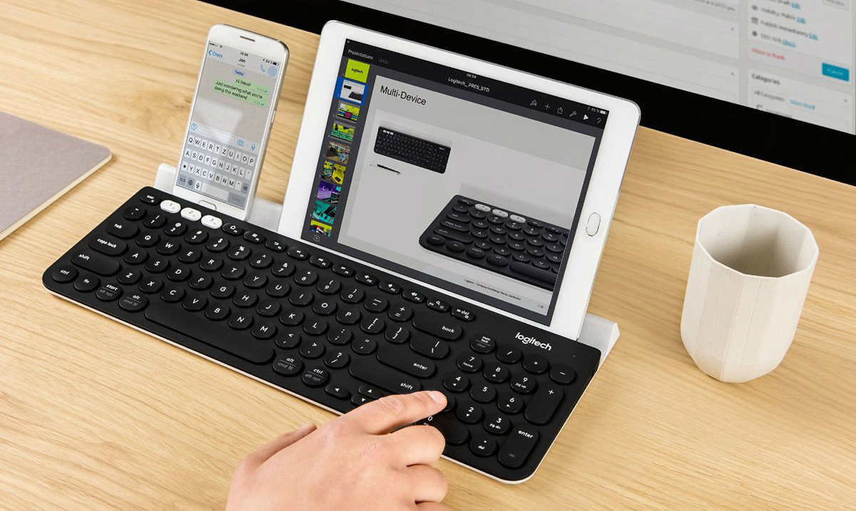 罗技无线键 logitech k780