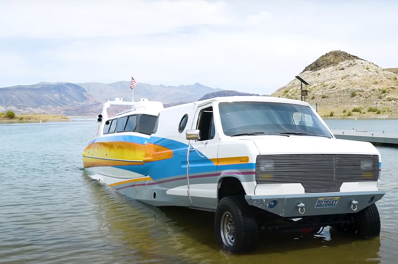 1980s，camping，Boaterhome，amphibious，