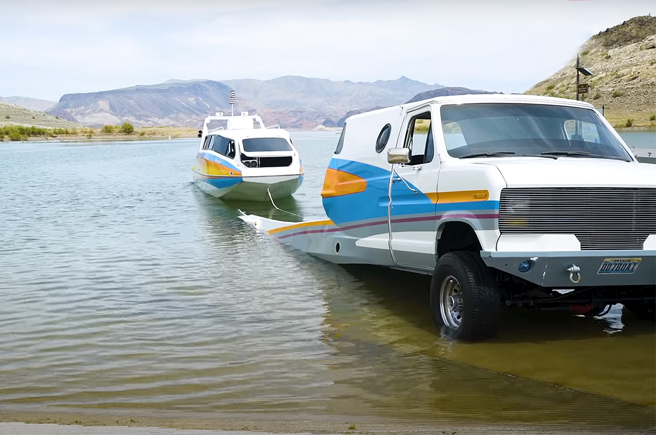 1980s，camping，Boaterhome，amphibious，