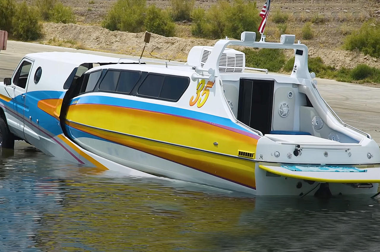 1980s，camping，Boaterhome，amphibious，