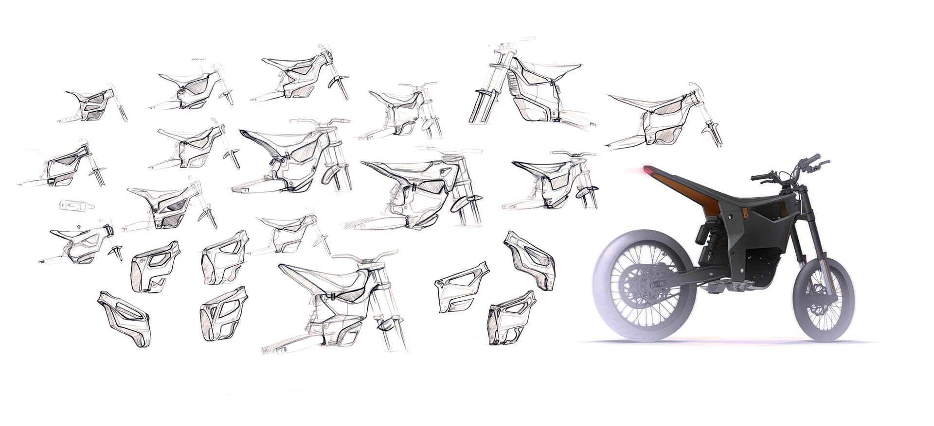 2016if，Electric motorcycle，city，vehicle，Trendsetter，Hipster，conceptual design，