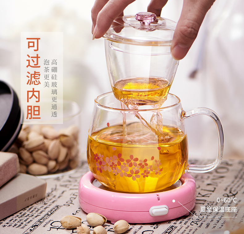 glass，Water cup，goddess，cherry blossoms，office，