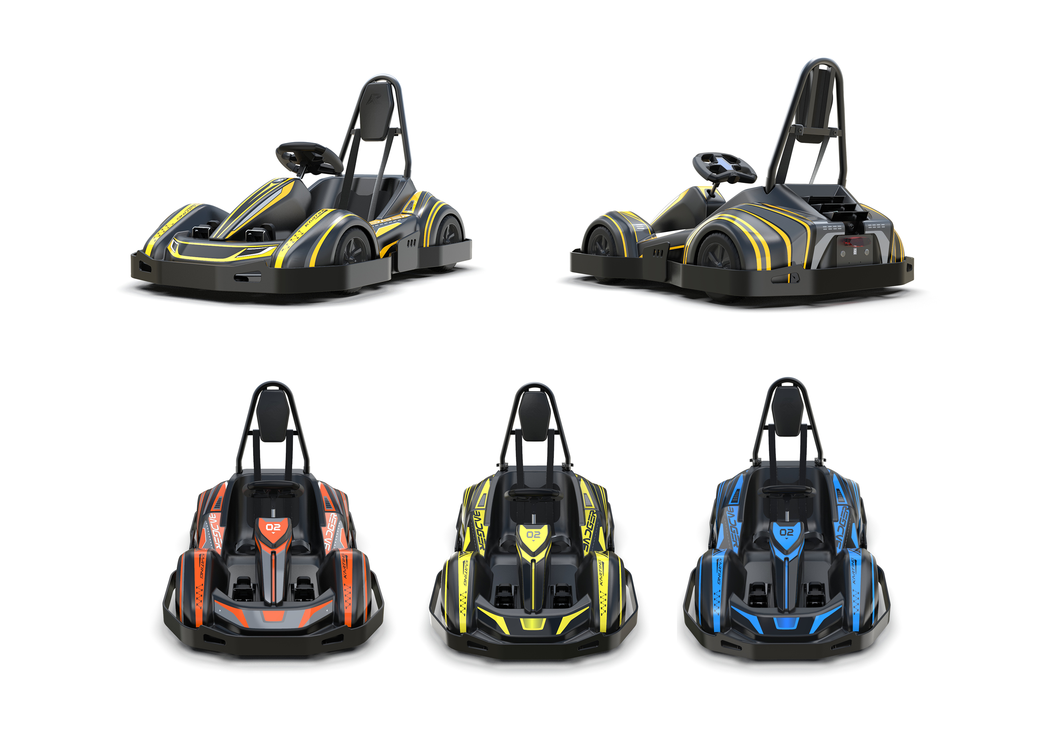 go-kart，Children's electric go kart，racing，Stroller，