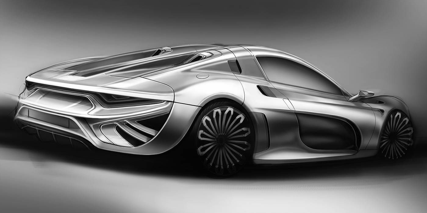 automobile，Render，ps，Little picture book of the great God，