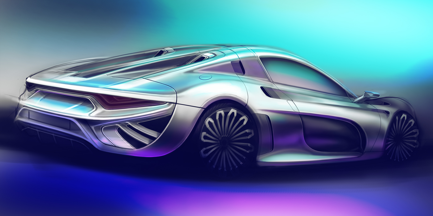 automobile，Render，ps，Little picture book of the great God，