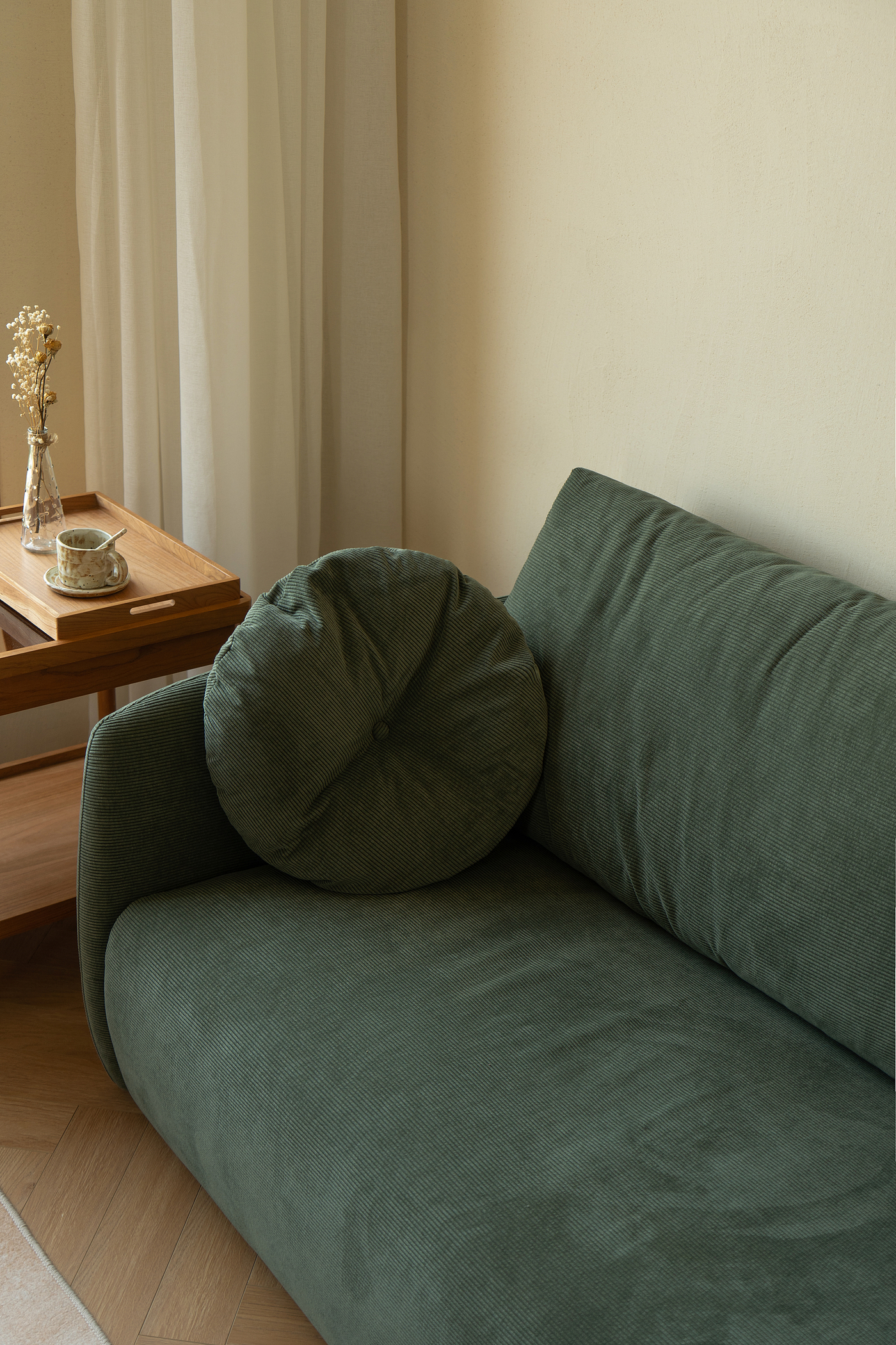 Corduroy / sofa / fabric / retro / modern，