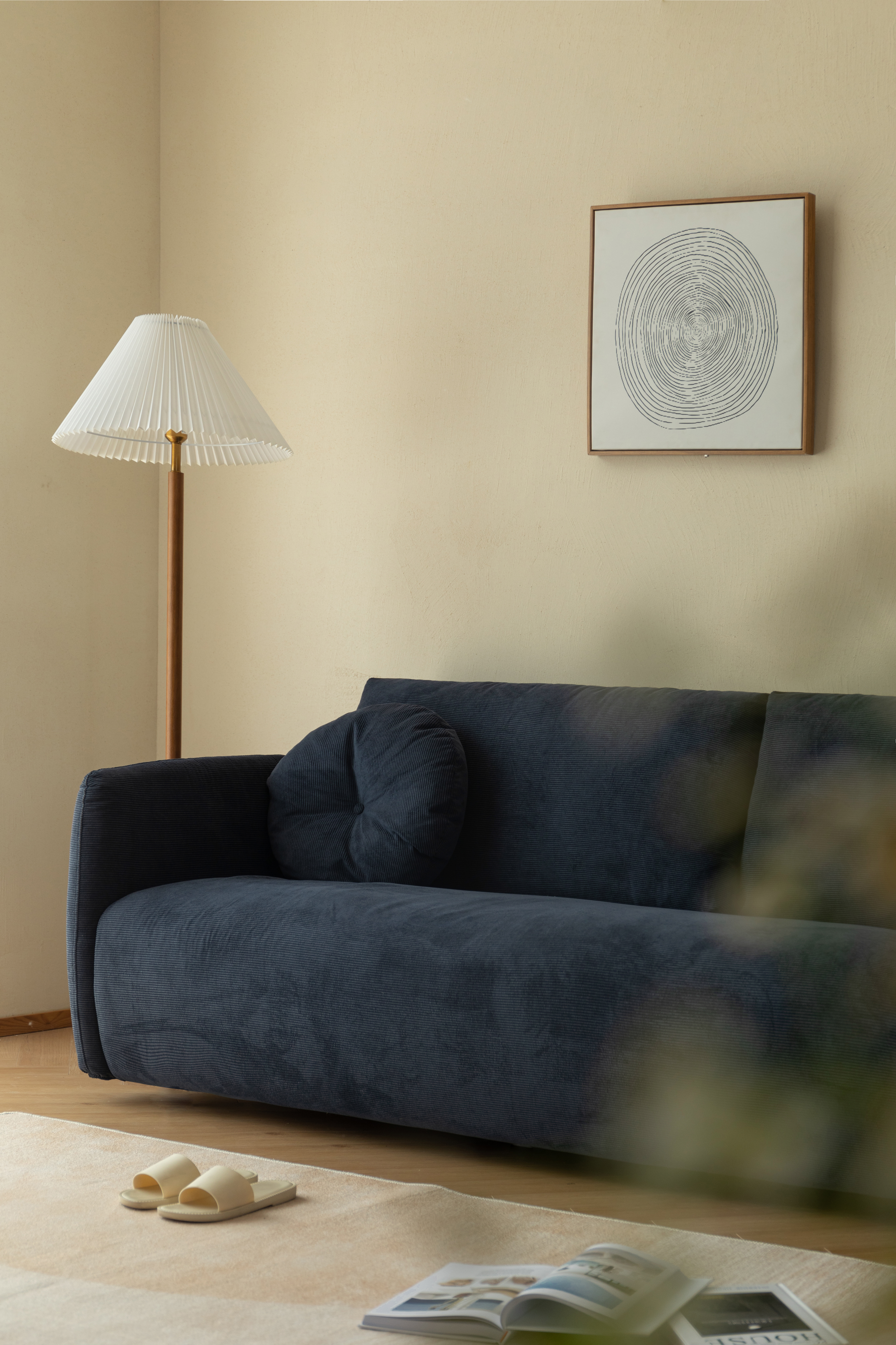 Corduroy / sofa / fabric / retro / modern，