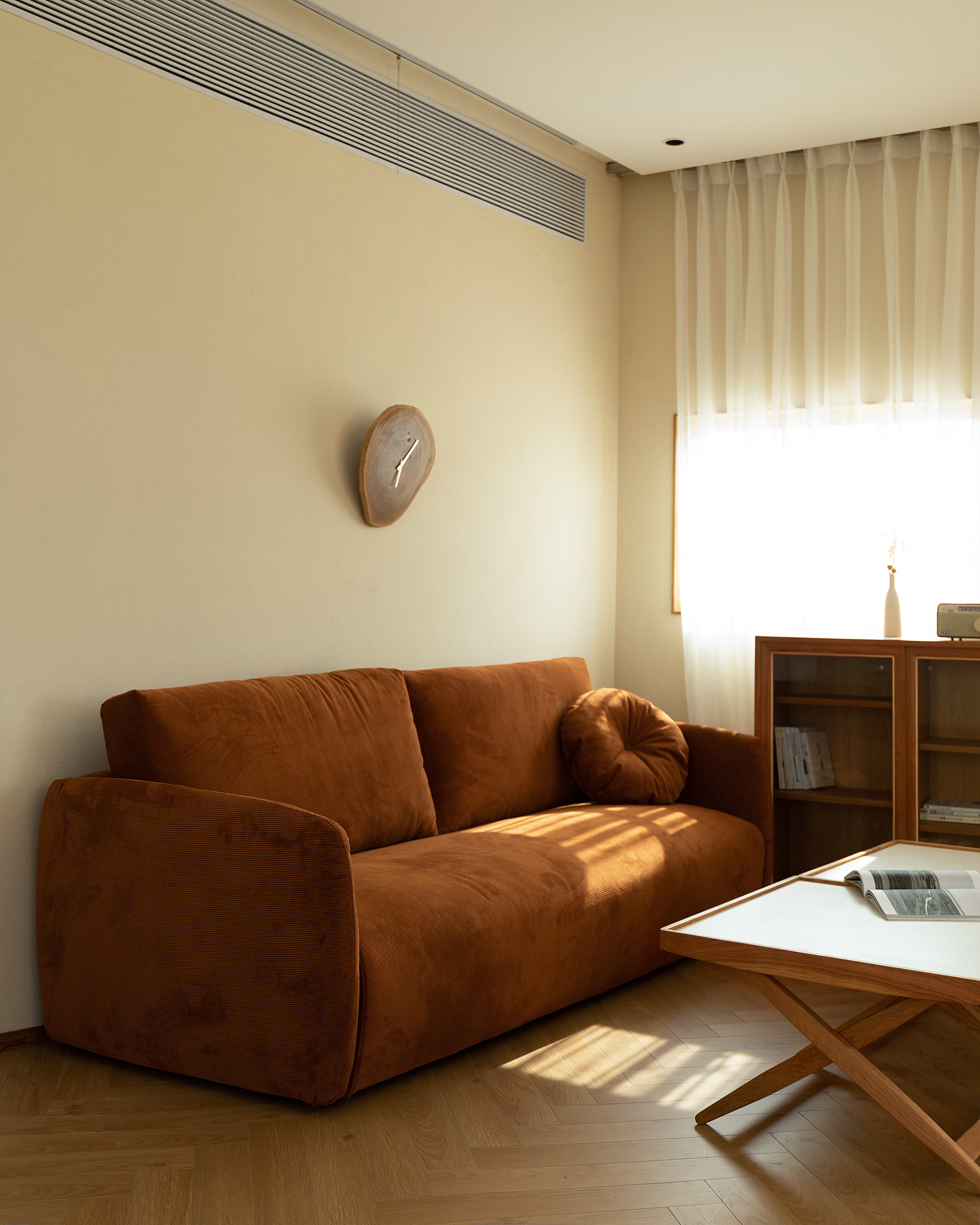 Corduroy / sofa / fabric / retro / modern，