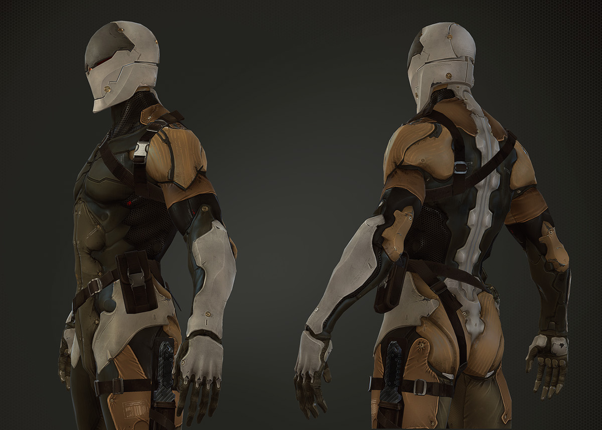 game，character，Render，modeling，Metal Gear Acid，Model，3dsmax，