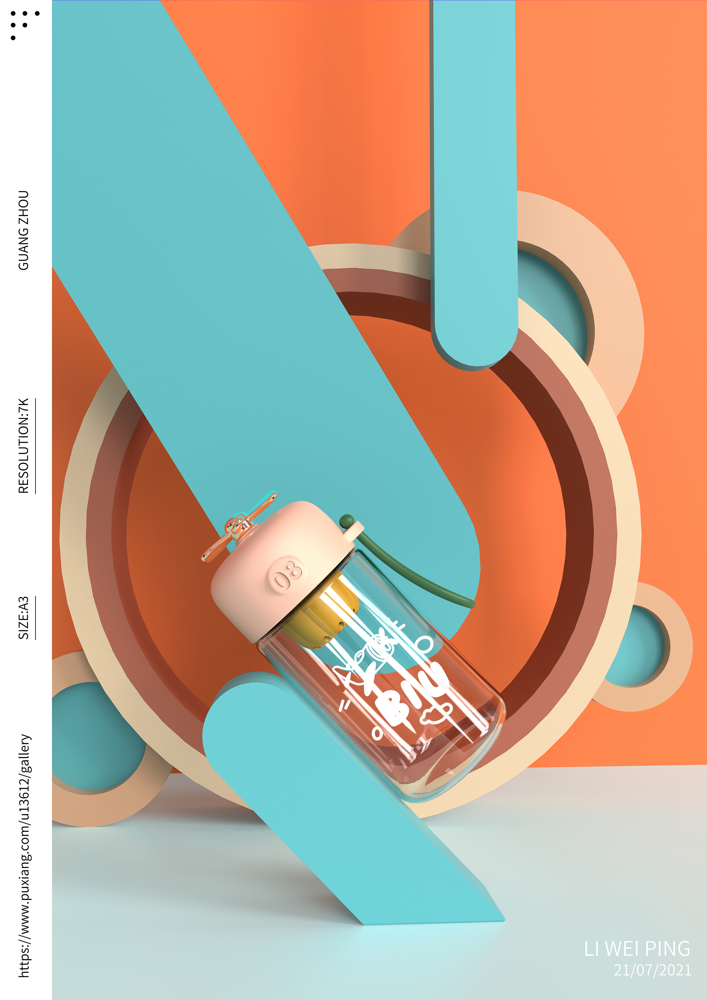 Water cup，flower receptacle，lovely，Small plane，silica gel，Rope lifting，electroplate，water，