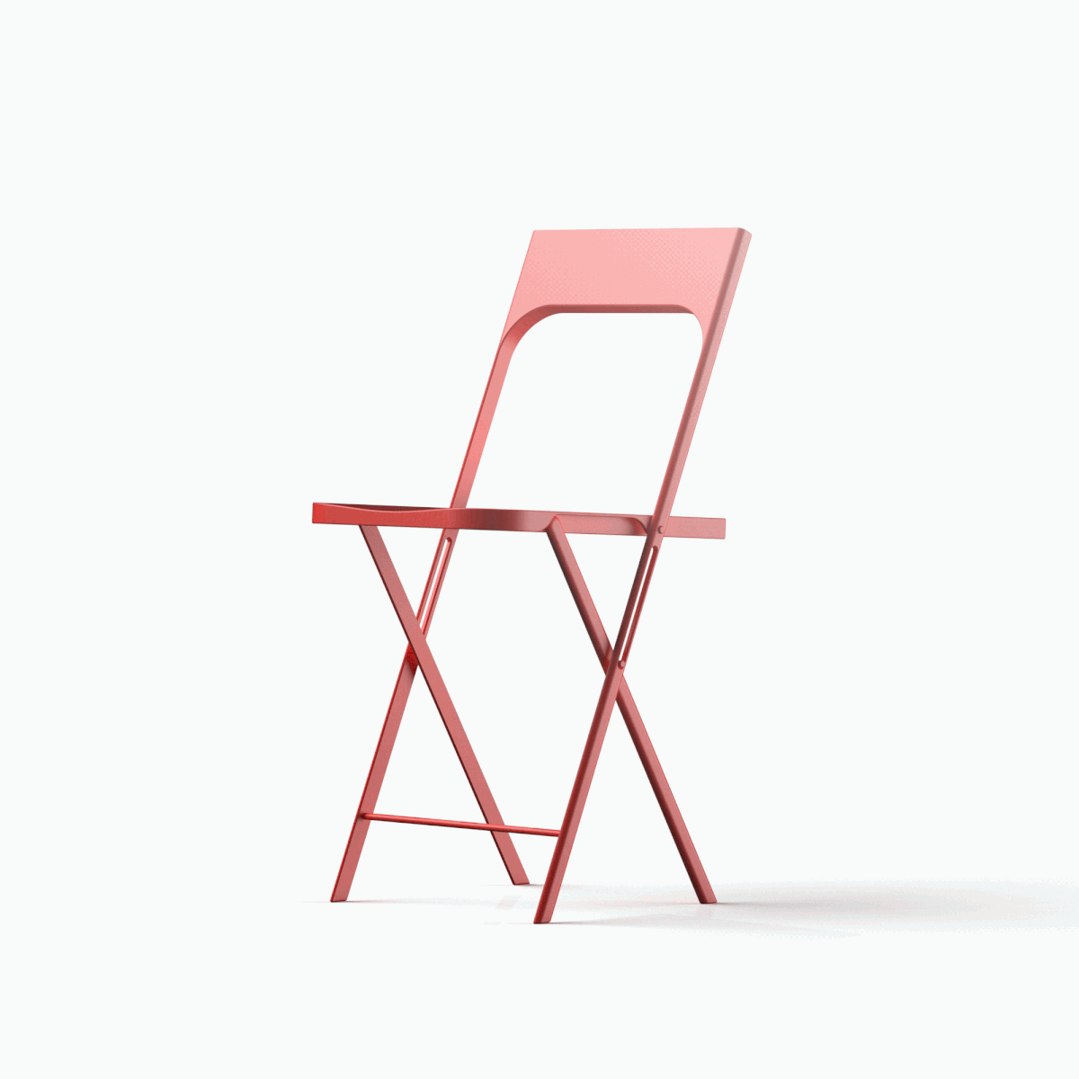 折叠椅，红色，简约，