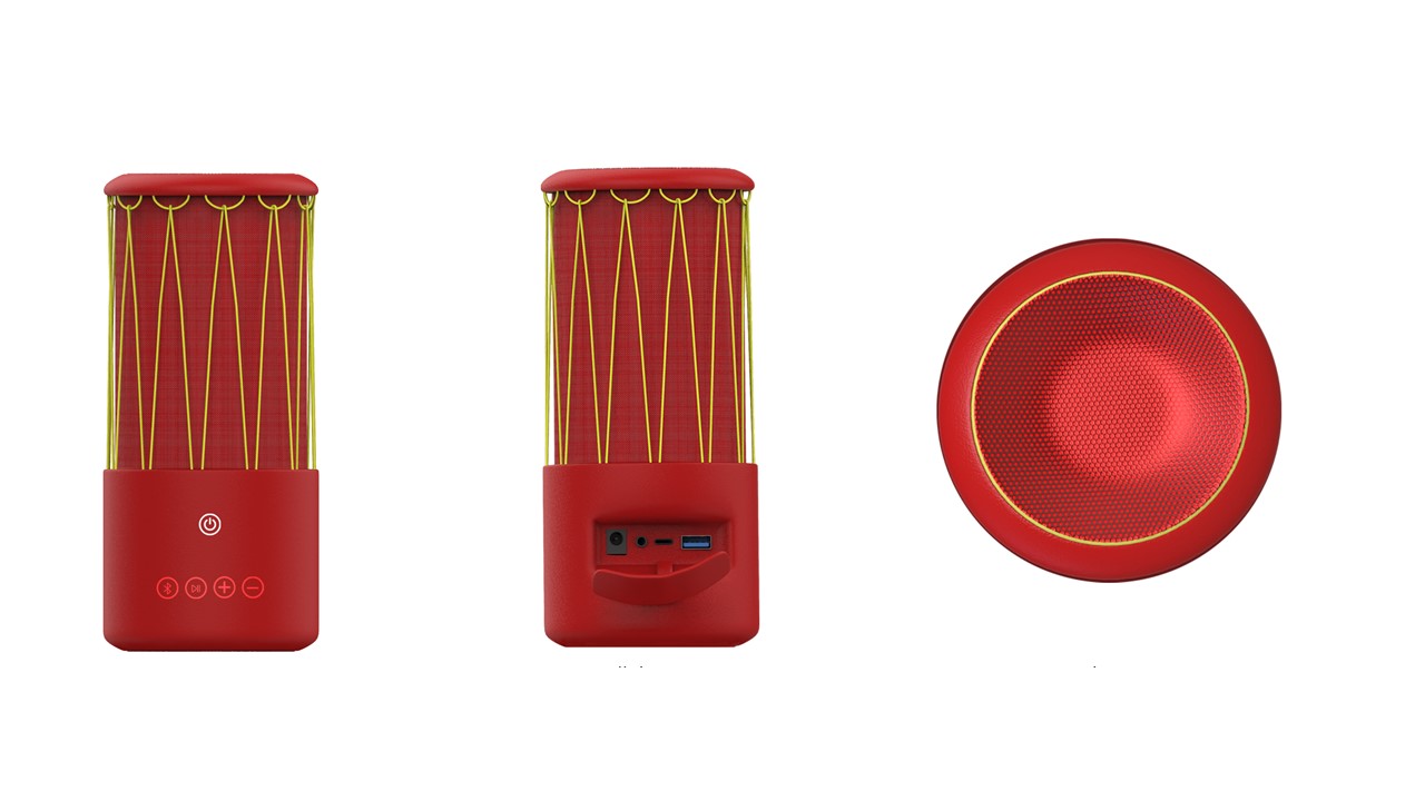 sound，Cultural and creative products，Elephant-foot Drum，Dai nationality，Bluetooth audio，