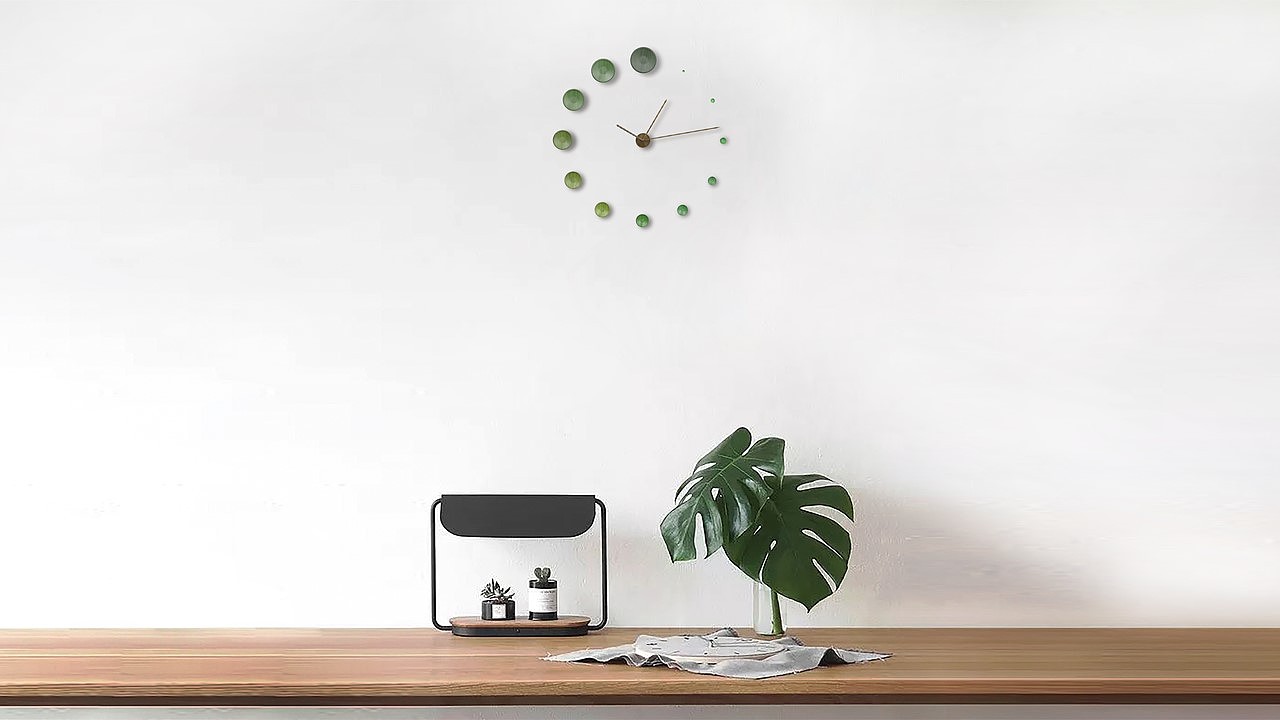 Bamboo forest，Clock，originality，Stick clock，Wall clock，Secluded bamboo forest，