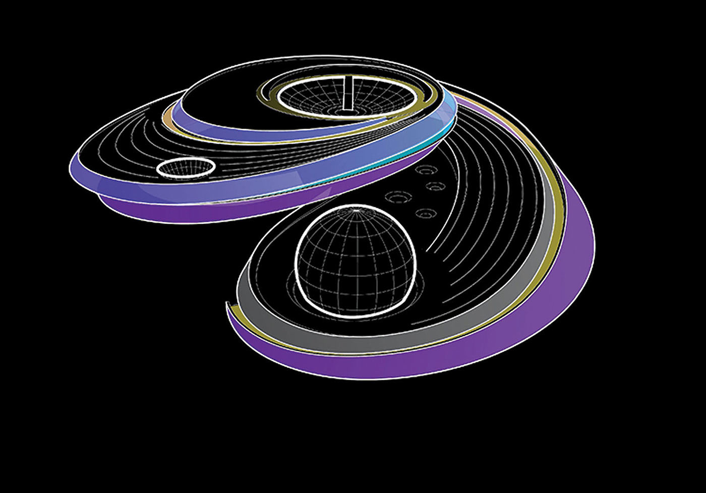 starry sky，planetarium，China，Shanghai，Architectural design，space exploration ，