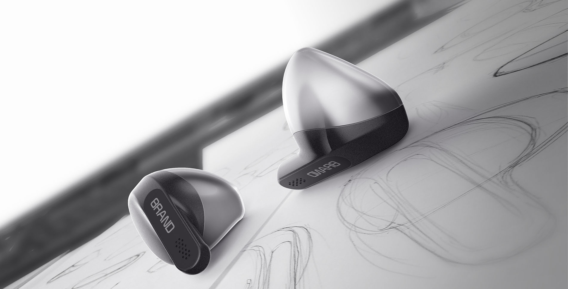 headset，industrial design，product design，Vertical space，Wireless headset，Digital，intelligence，