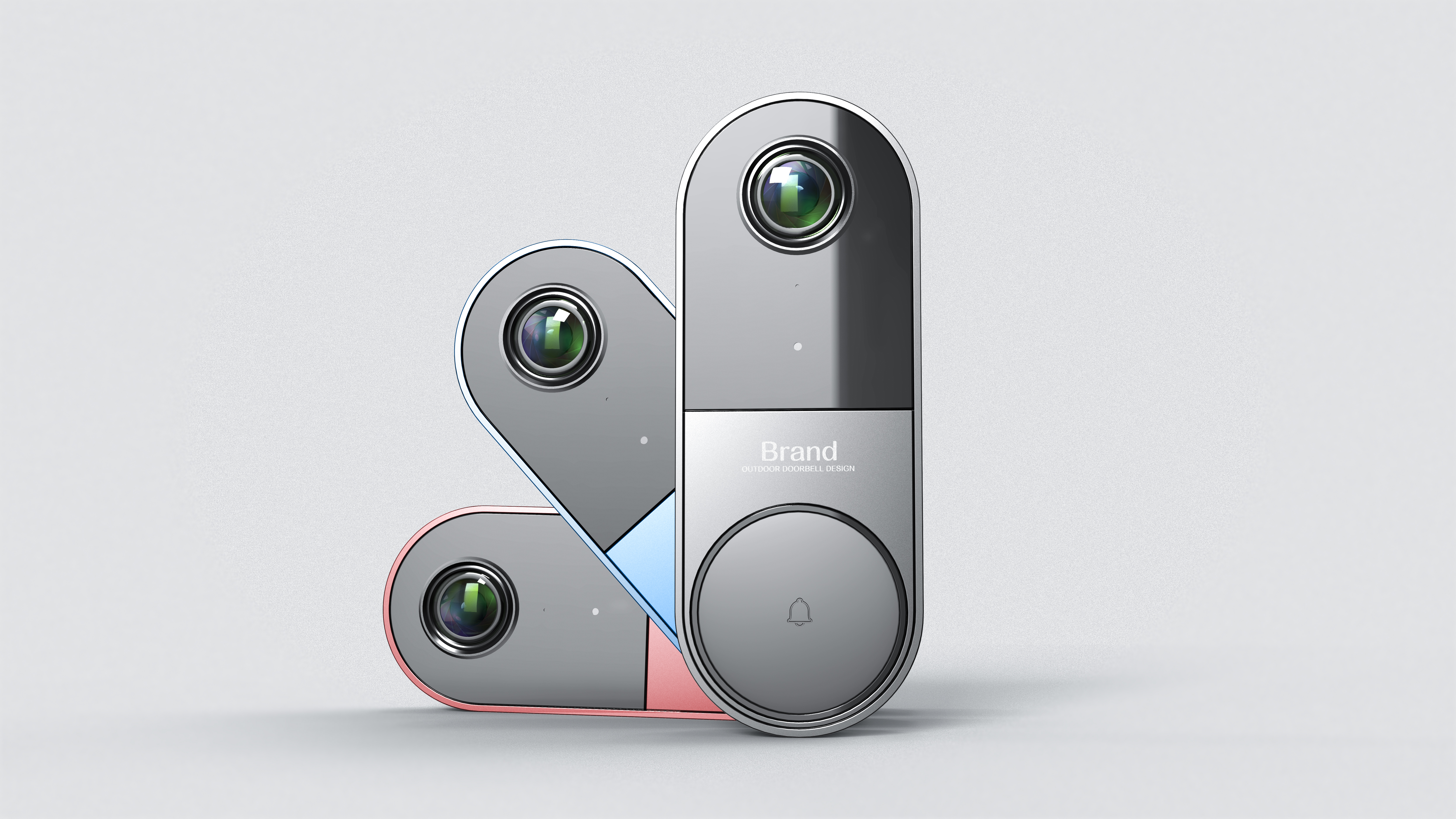 Intelligent doorbell，Appearance design，