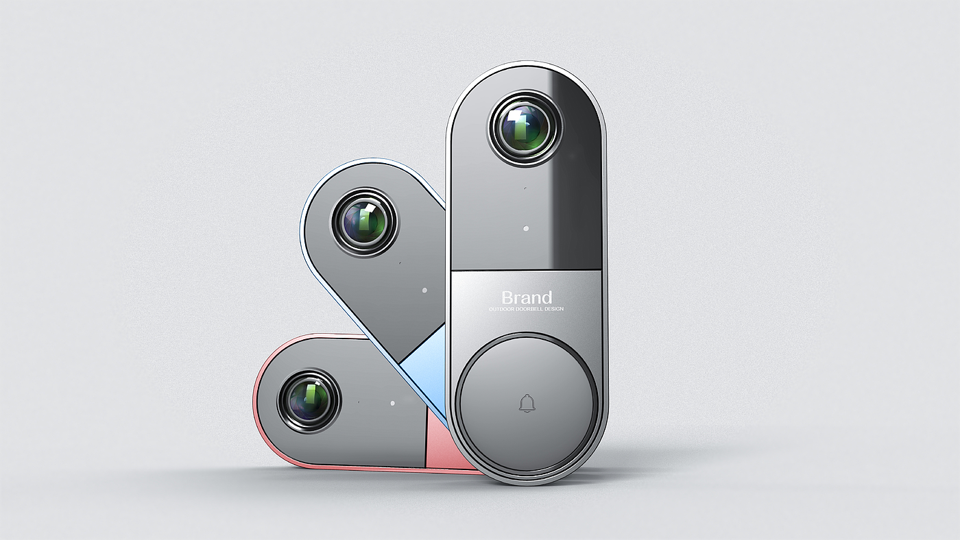 Intelligent doorbell，Appearance design，