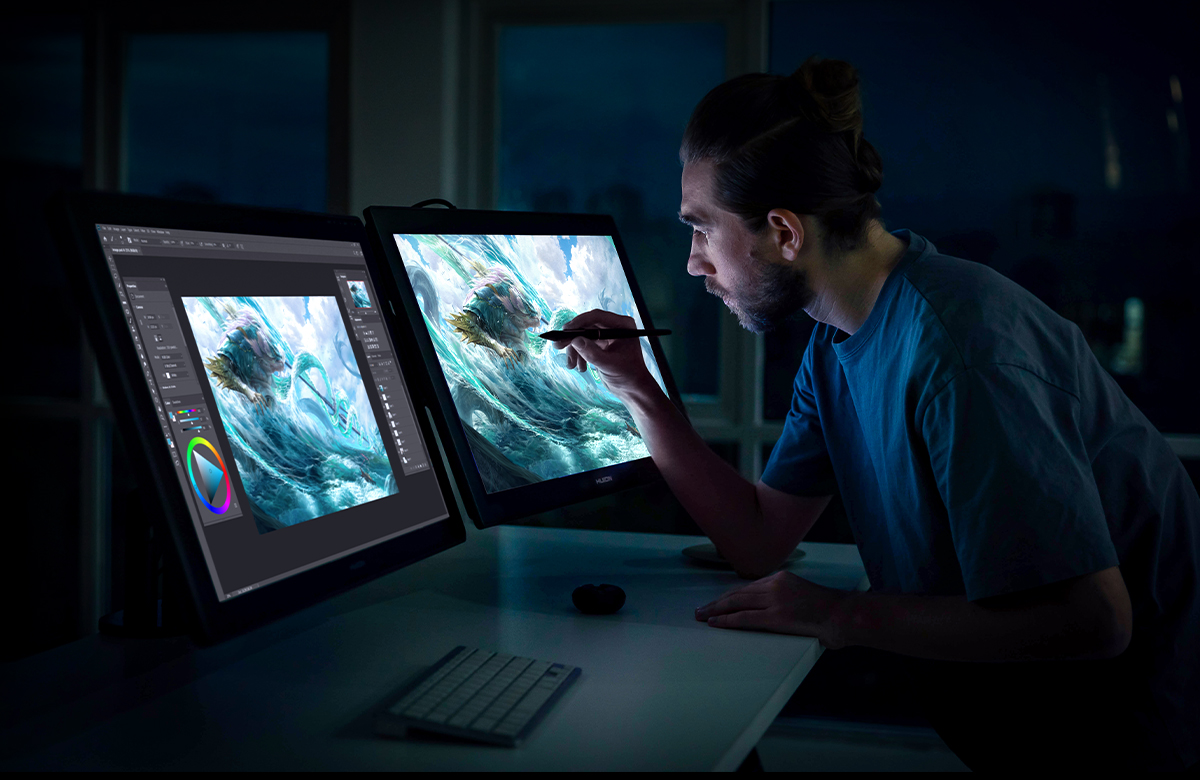 wacom ，Digital plate，monitor，input device，painting，