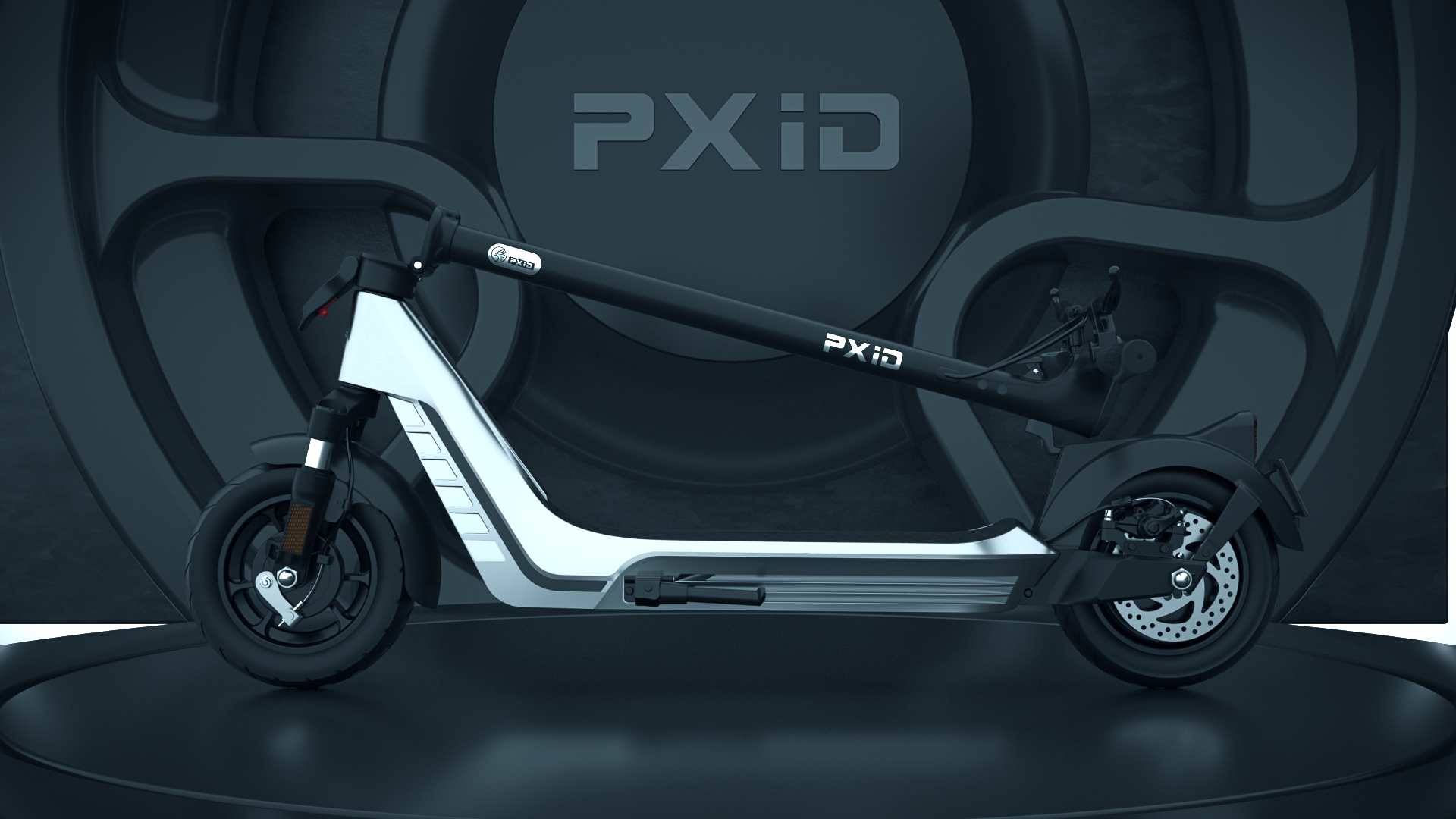 three-dimensional，Electric scooter，Product animation，Video display，