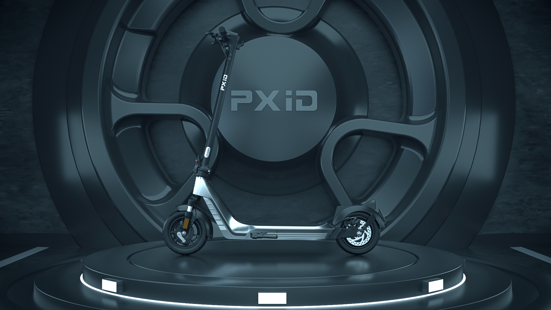 three-dimensional，Electric scooter，Product animation，Video display，