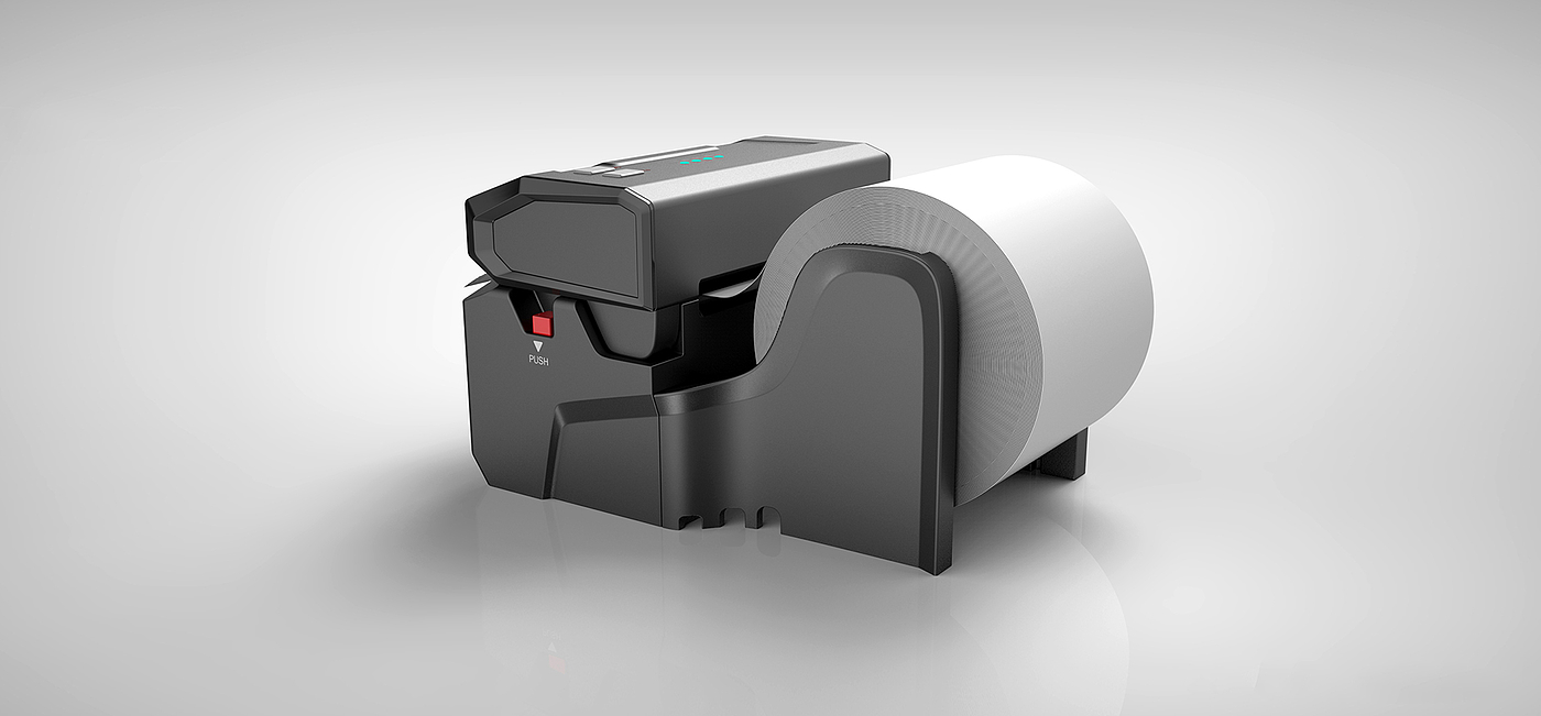 receipt printer，Appearance design，industrial design，Digital，