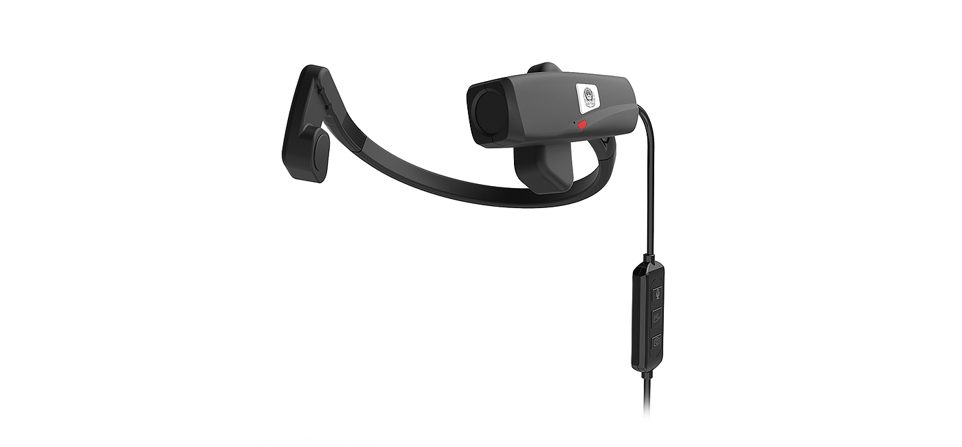 for police use，Bone conduction earphone，headset，industrial design，Appearance design，black，Cool，、，