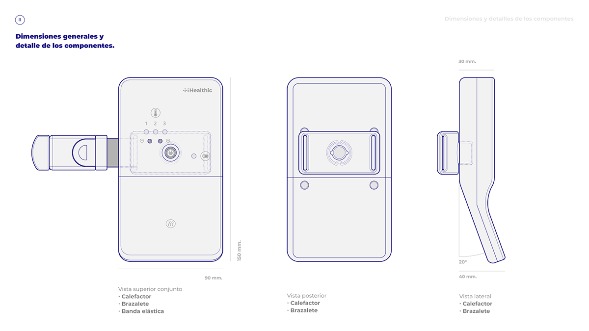 HEALTHIC，Blood detector，white，