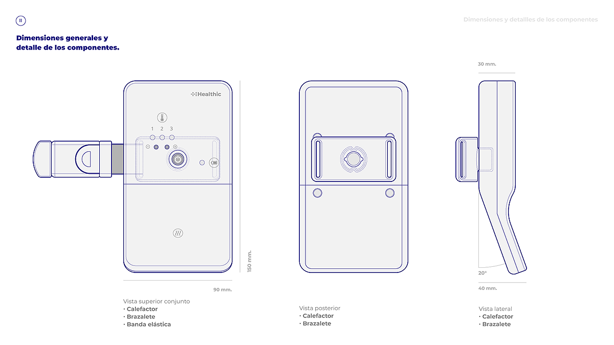 HEALTHIC，Blood detector，white，