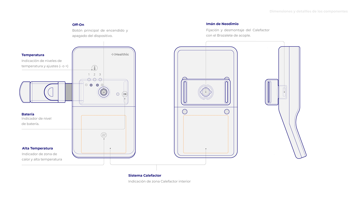 HEALTHIC，Blood detector，white，