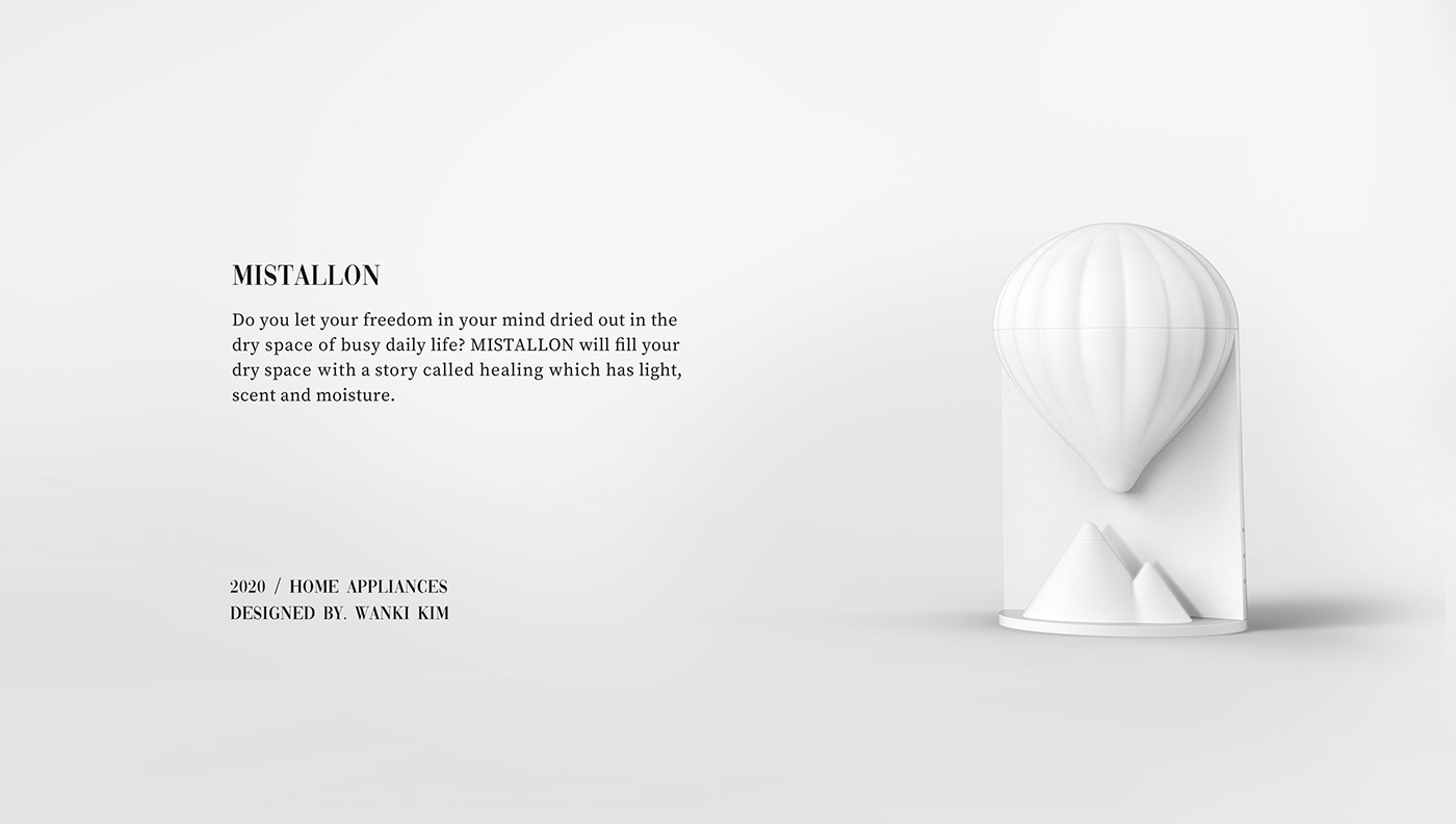 MISTALLON，Aromatherapy humidifier，Home design，