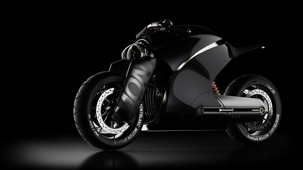 motorcycle，Motorcycle design，black，