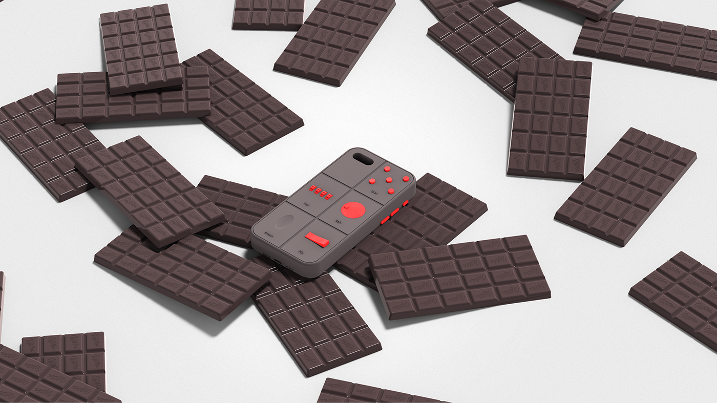 iphone，Mobile phone shell，conceptual design，originality，click，Office products，