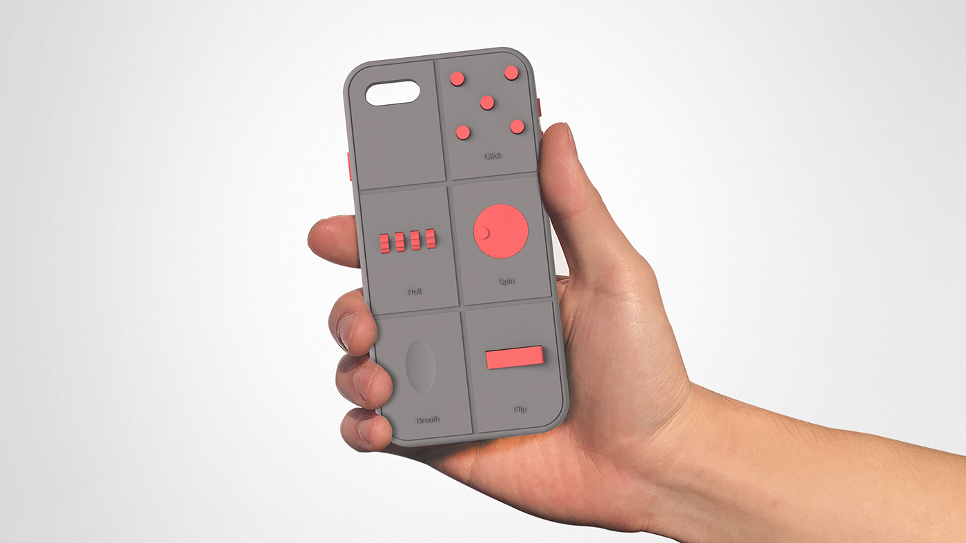 iphone，Mobile phone shell，conceptual design，originality，click，Office products，