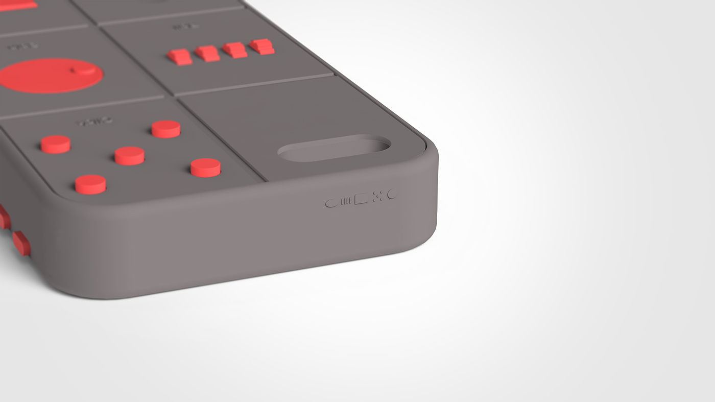 iphone，Mobile phone shell，conceptual design，originality，click，Office products，