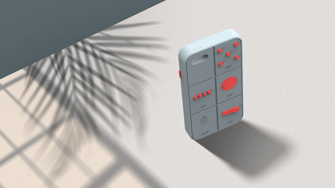 iphone，Mobile phone shell，conceptual design，originality，click，Office products，