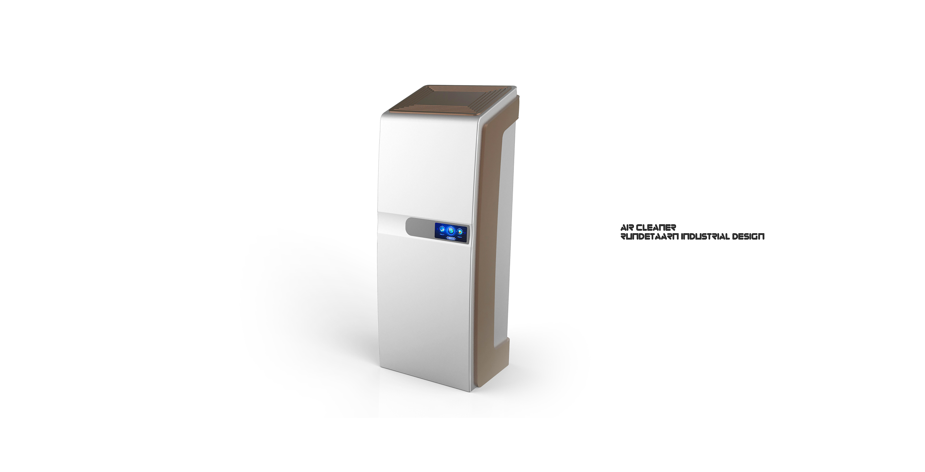 air cleaner，household electrical appliances，Design，Round tower design，Light luxury，