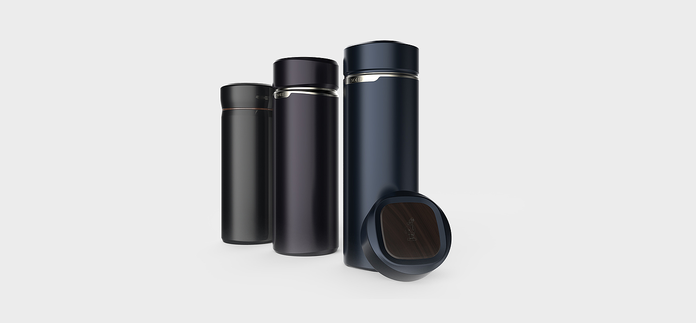 vacuum cup，Water cup，glass，Design，business affairs，Round tower design，