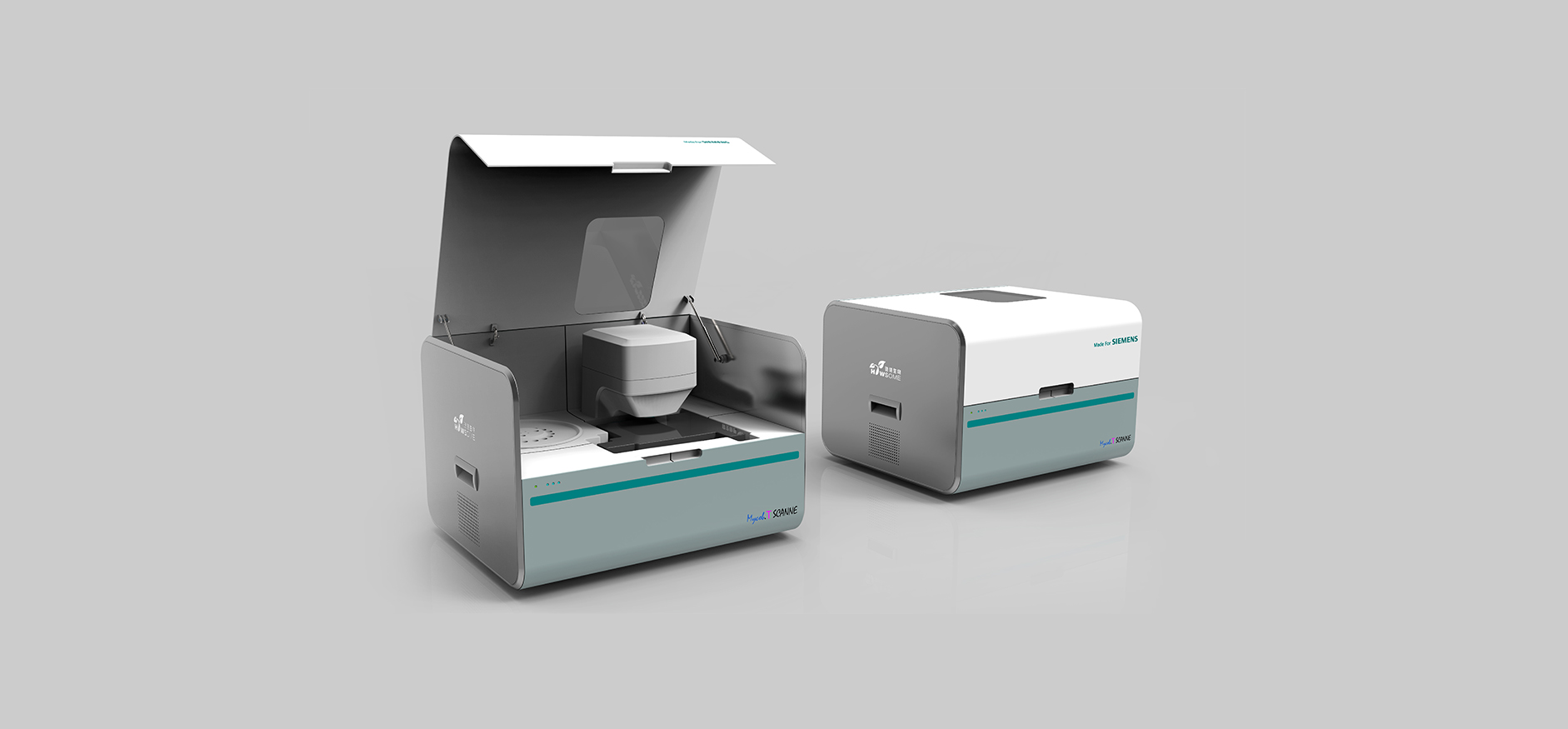 medical care，Scanner，scientific research，Design，Round tower design，