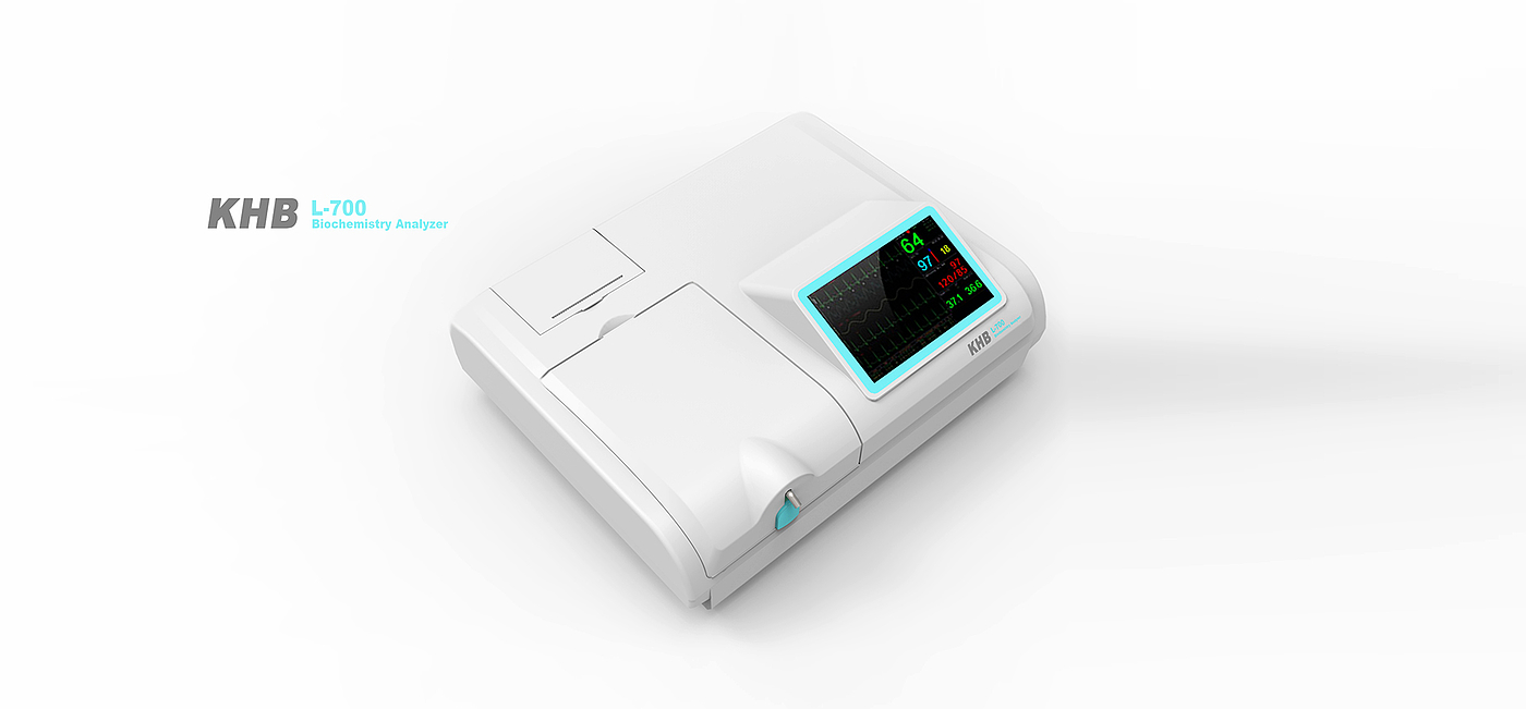 Semi automatic biochemical instrument，medical care，scientific research，instrument，Design，Round tower design，