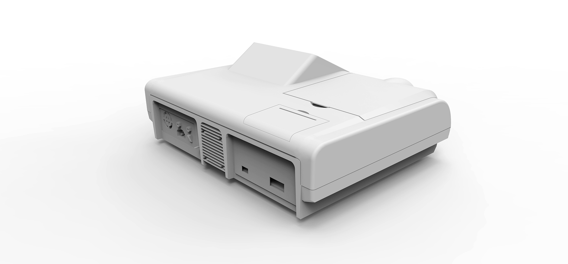 Semi automatic biochemical instrument，medical care，scientific research，instrument，Design，Round tower design，