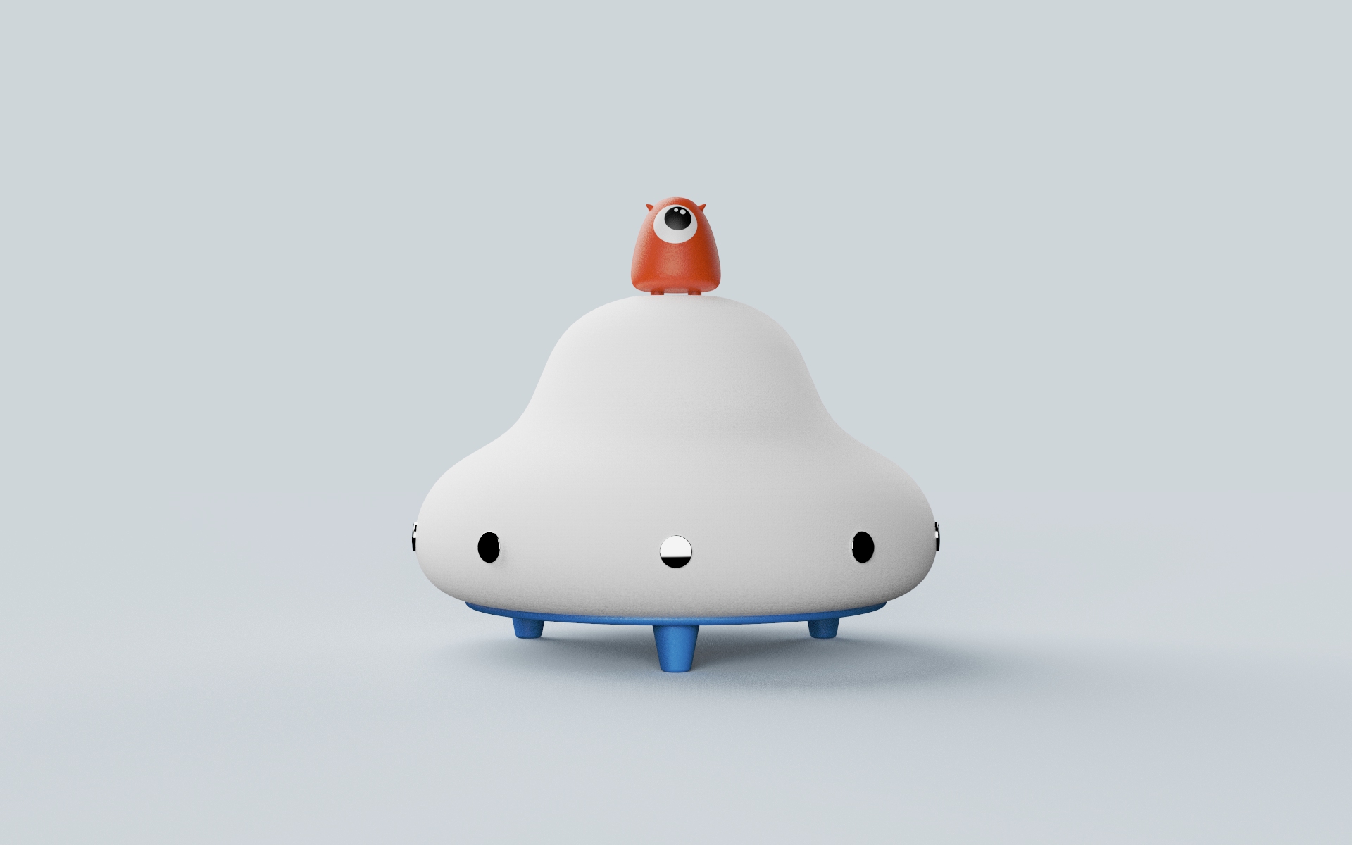 Night light，Flying saucer，Children's products，lovely，alien，