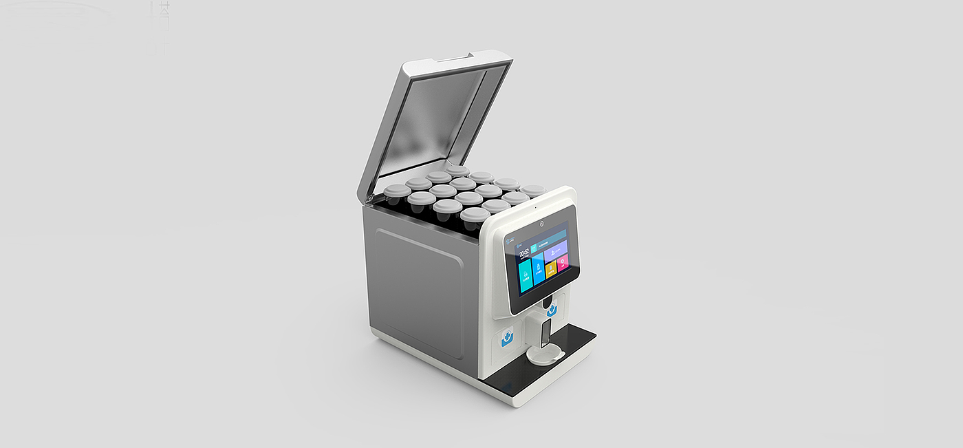 Intelligent medicine box，medicine chest，high-end，Design，Round tower design，medical care，