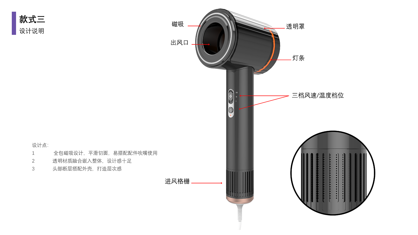 吹风机，产品设计，