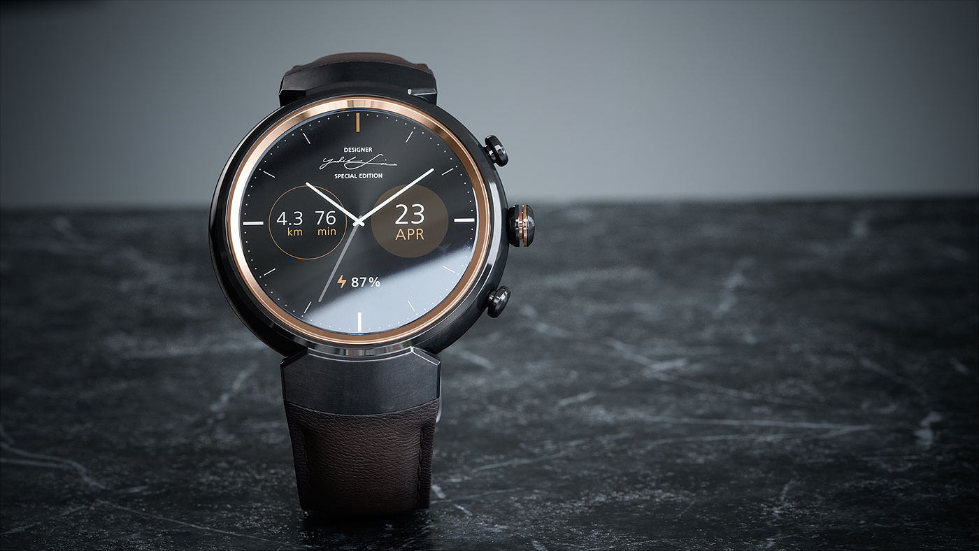 Wrist watch，texture，Render，ASUS，ASUS，