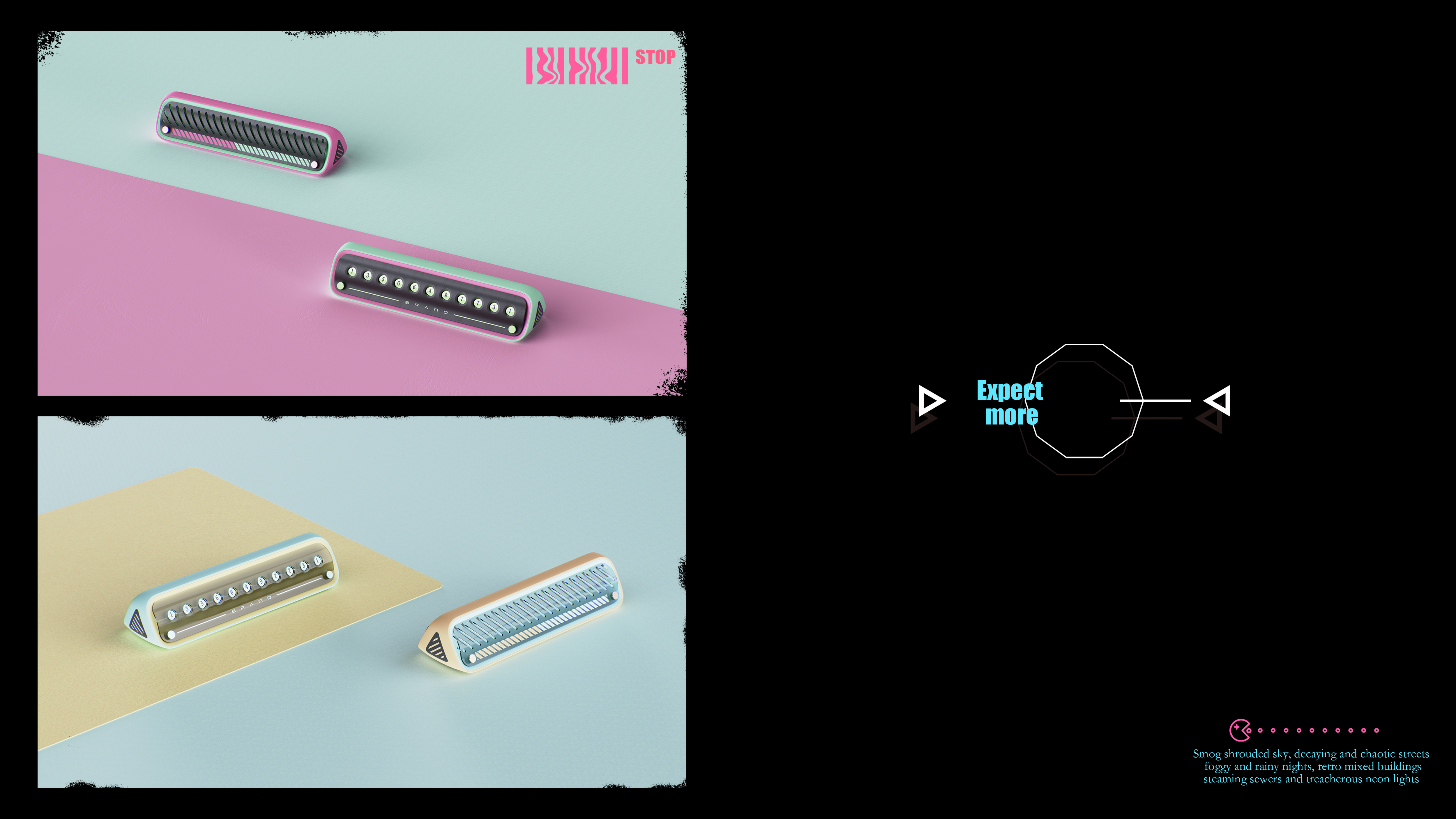 Cyberpunk，Tide play，Parking number plate，Cool，