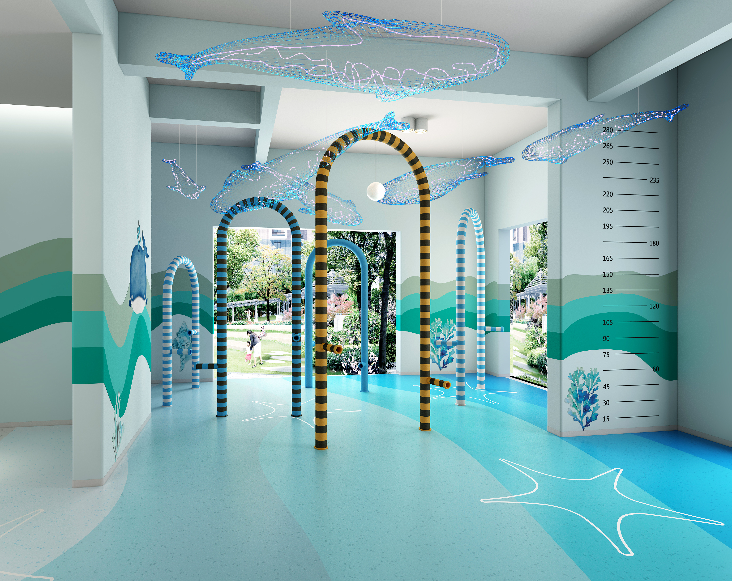 Overhead floor，Interior design，Architectural design，