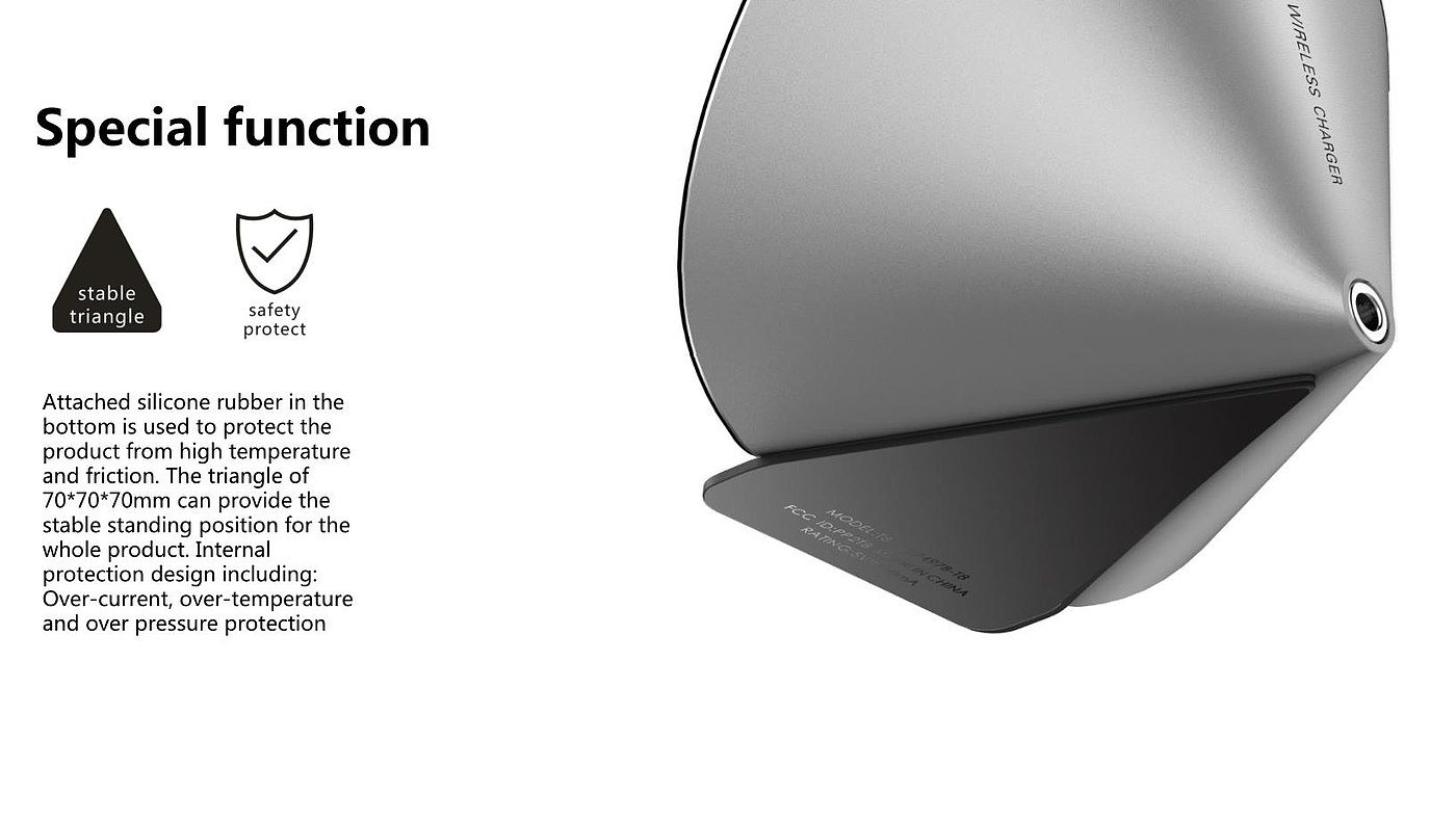 Wireless charging，industrial design，Red dot award，